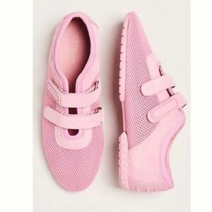 CECELIA NEW YORK Pink Velcro Mesh Sneakers